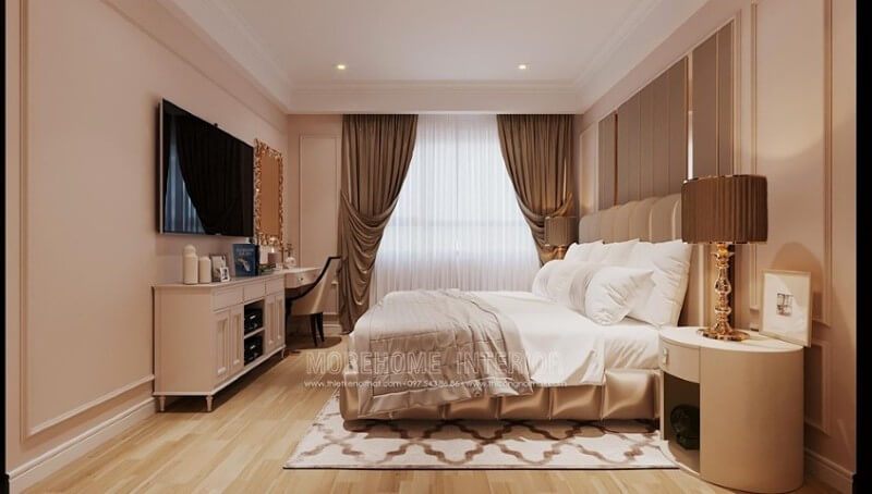 Thiết kế nội thất phòng ngủ chung cư cao cấp